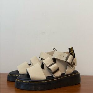 Dr. Martens Cream Buckle Sandals